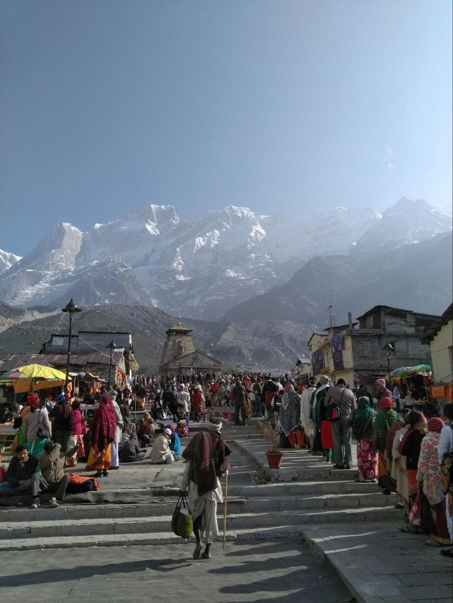 Way to Kedarnath Temple