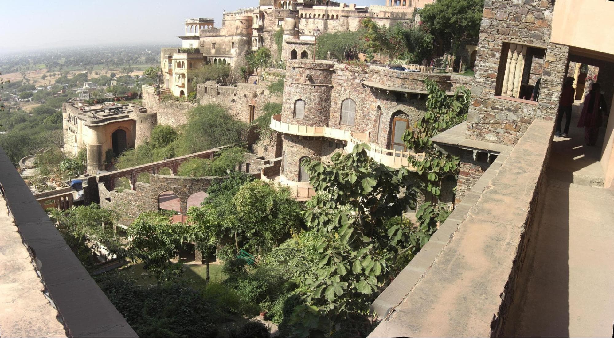 The Hanging Garden inside Neemrana Fort