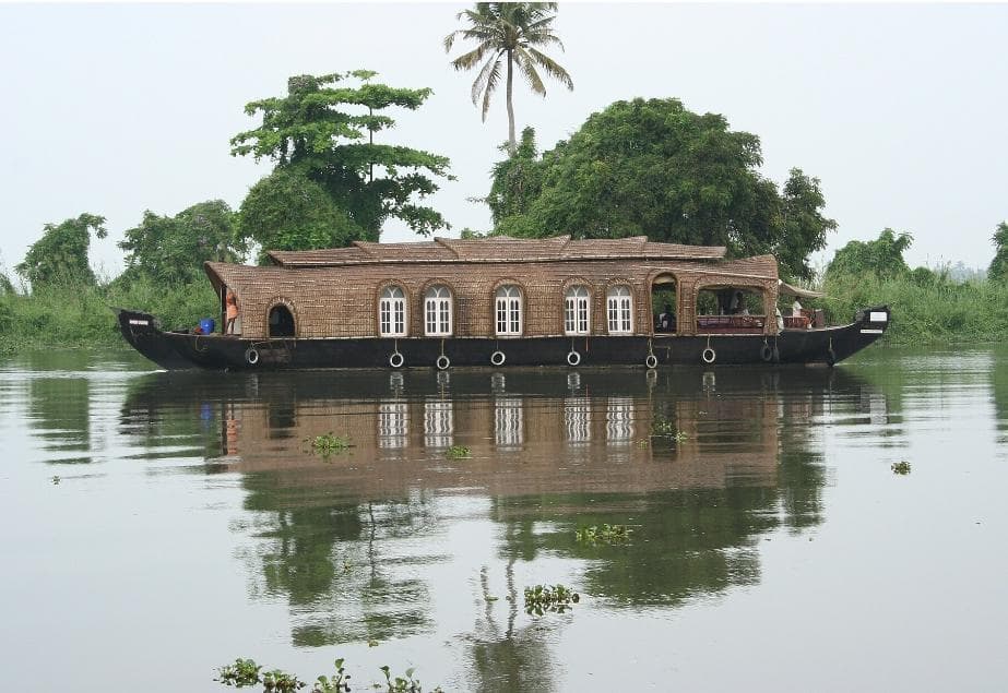 A typical houseboat