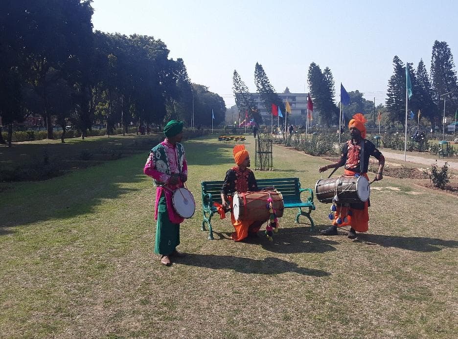 People playing Dhol