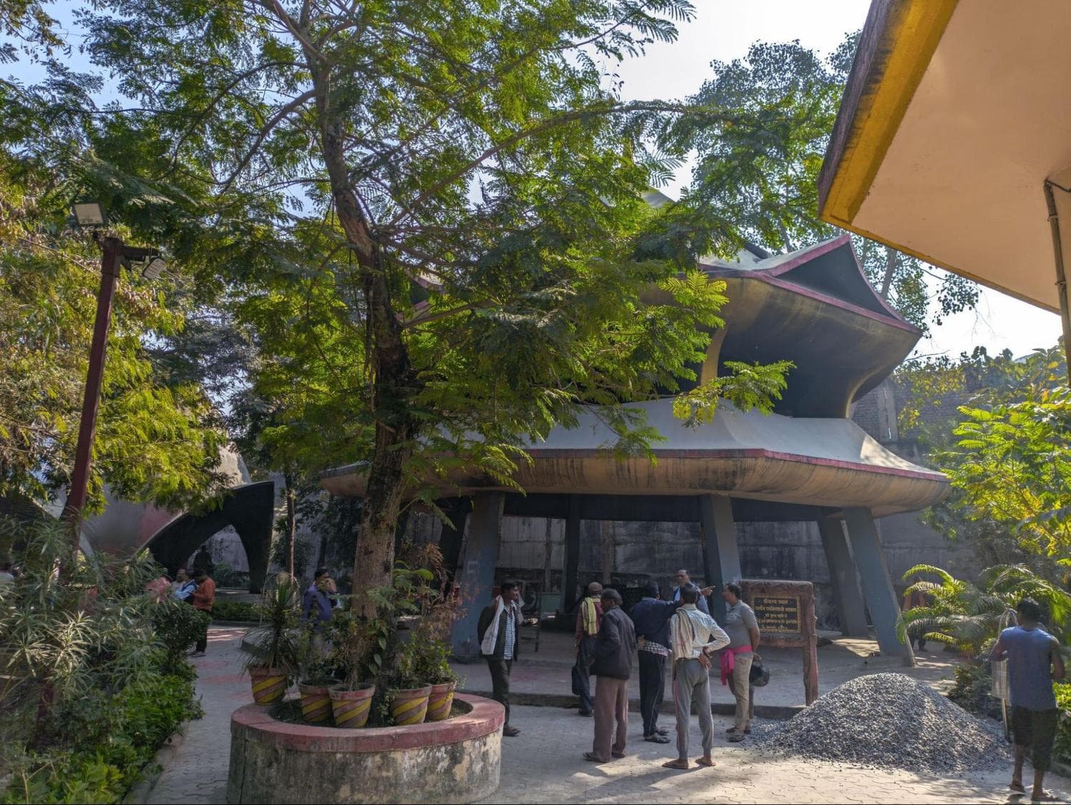 New cremation pits at Vedvyas Temple